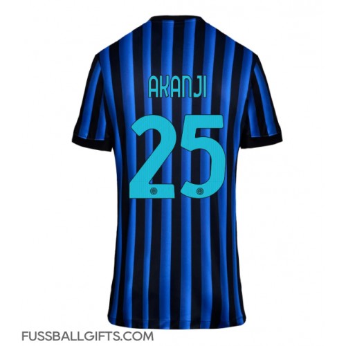 Inter Milan Manuel Akanji #25 Fußballbekleidung Heimtrikot Damen 2025-26 Kurzarm